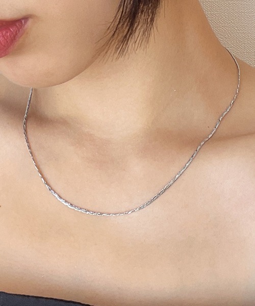 SEN TOKYO(セントーキョー)の「金属アレルギー対応 ニュアンスデザイン マルチパターン サージカルステンレス ネックレス(ネックレス・レディース・シルバー系その他2/ゴールド系その他5/シルバー系その他3/ゴールド系その他6/シルバー/ゴールド系その他3/ゴールド/ゴールド系その他4/ゴールド系その他2/シルバー系その他6/シルバー系その他5/ゴールド系その他/シルバー系その他4/シルバー系その他・FREE)」の6枚目の写真