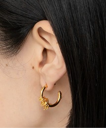 LAPUIS（ラピュイ）の「LAPUIS(ラピュイ)Double coil hoopピアス（ピアス（両耳用））」