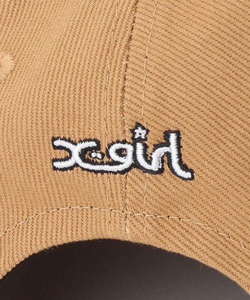 X-girl Stages（エックスガールステージス）の「ミルズロゴキャップ（キャップ・キッズ・ベージュ/ラベンダー/ブラック・S(48-52cm)/M(52-56cm)）」の11枚目の写真