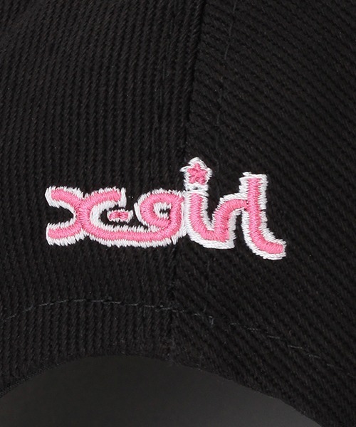 X-girl Stages（エックスガールステージス）の「ミルズロゴキャップ（キャップ・キッズ・ベージュ/ラベンダー/ブラック・S(48-52cm)/M(52-56cm)）」の10枚目の写真