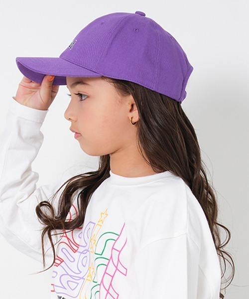 X-girl Stages（エックスガールステージス）の「ミルズロゴキャップ（キャップ・キッズ・ベージュ/ラベンダー/ブラック・S(48-52cm)/M(52-56cm)）」の17枚目の写真