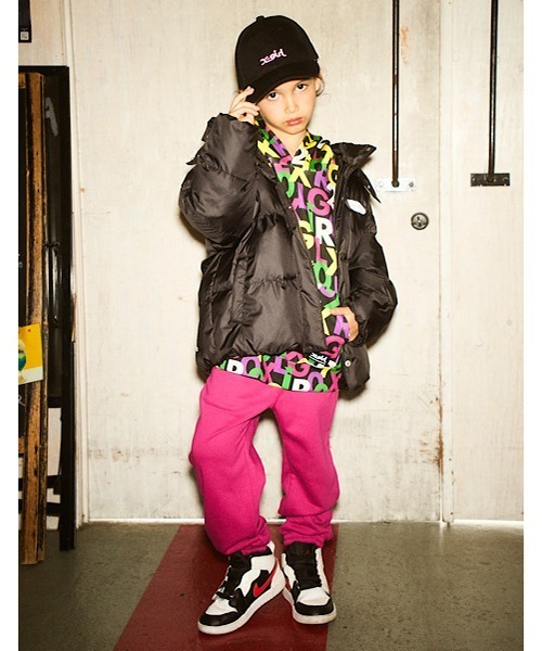 X-girl Stages（エックスガールステージス）の「ミルズロゴキャップ（キャップ・キッズ・ベージュ/ラベンダー/ブラック・S(48-52cm)/M(52-56cm)）」の21枚目の写真