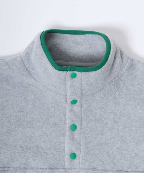 DISCUS（ディスカス）の「DISCUS/ディスカス オーバーサイズ フリーススウェット ワンポイントロゴ刺繍 ハーフジップ スナップボタン アノラック トップス レディース メンズ（スウェット・レディース・ベージュ系その他/レッド/オートミール/ブルー/オフホワイト/グレイッシュブルー/ブラック/ブラック系その他・XL/M/L）」の15枚目の写真