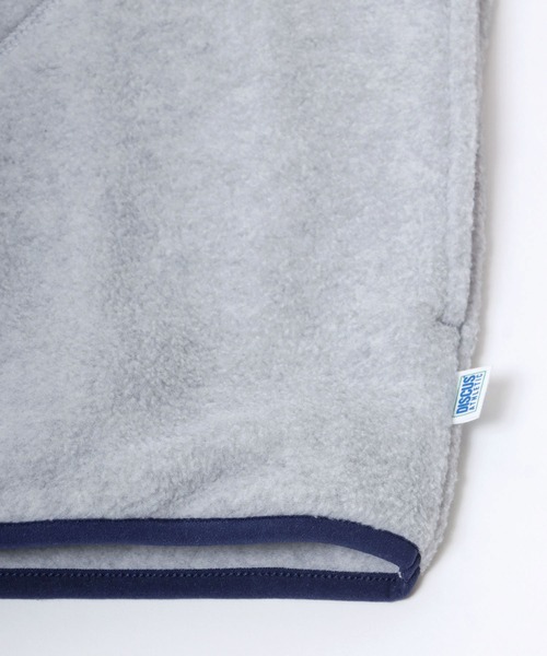 DISCUS（ディスカス）の「DISCUS/ディスカス オーバーサイズ フリーススウェット ワンポイントロゴ刺繍 ハーフジップ スナップボタン アノラック トップス レディース メンズ（スウェット・レディース・ベージュ系その他/レッド/オートミール/ブルー/オフホワイト/グレイッシュブルー/ブラック/ブラック系その他・XL/M/L）」の12枚目の写真