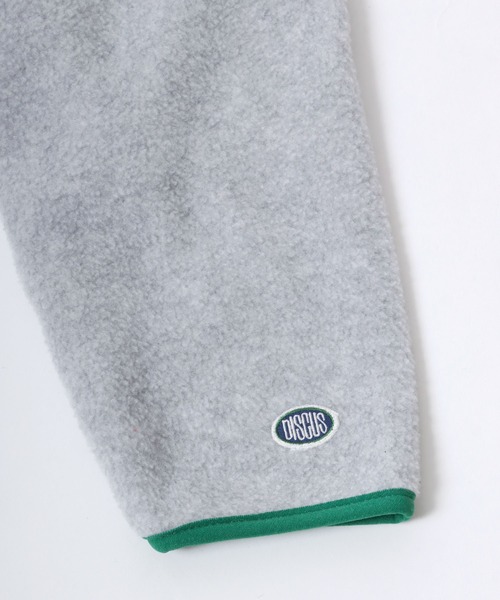 DISCUS（ディスカス）の「DISCUS/ディスカス オーバーサイズ フリーススウェット ワンポイントロゴ刺繍 ハーフジップ スナップボタン アノラック トップス レディース メンズ（スウェット・レディース・ベージュ系その他/レッド/オートミール/ブルー/オフホワイト/グレイッシュブルー/ブラック/ブラック系その他・XL/M/L）」の18枚目の写真