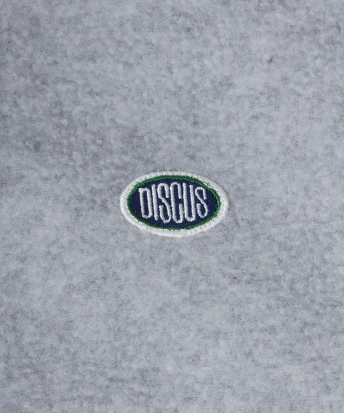 DISCUS（ディスカス）の「DISCUS/ディスカス オーバーサイズ フリーススウェット ワンポイントロゴ刺繍 ハーフジップ スナップボタン アノラック トップス レディース メンズ（スウェット・レディース・ベージュ系その他/レッド/オートミール/ブルー/オフホワイト/グレイッシュブルー/ブラック/ブラック系その他・XL/M/L）」の20枚目の写真
