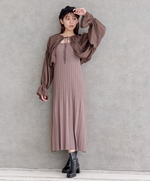 mysty woman | キャンディボレロニットワンピ　978045(ワンピース)