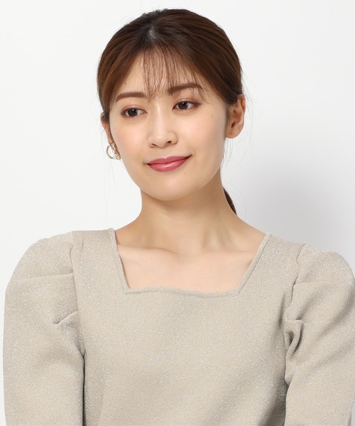 MISCH MASCH(ミッシュマッシュ)の「バックカットオフラメニット/MM338321(ニット/セーター・レディース・ホワイト/ベージュ/ブラック・フリ-)」の7枚目の写真