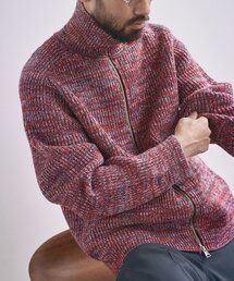 EDIFICE | 【ZEGNA BARUFFA / ゼニアバルファ】メランジ ドライバーズニット(ニット/セーター)