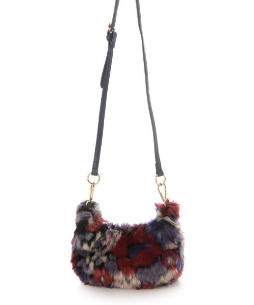 cache cache(カシュ カシュ)の「カシュカシュ cachecache / 花柄エコファーチェーンショルダー(ショルダーバッグ・レディース・オレンジ/ピンク/イエロー/ワインレッド・FREE)」の22枚目の写真