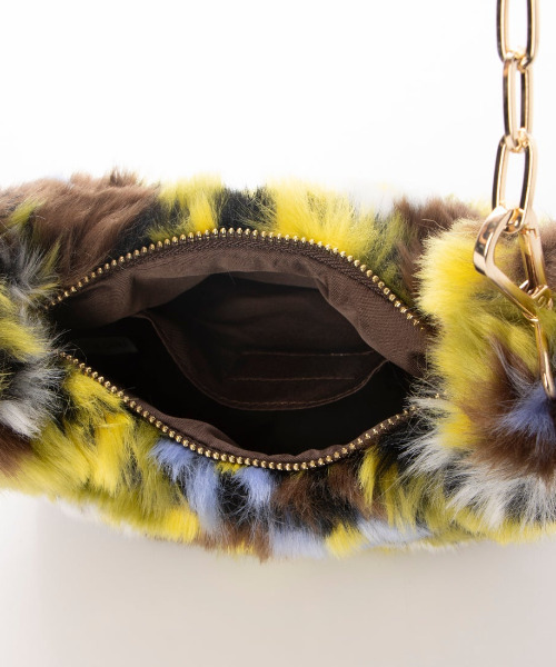 cache cache(カシュ カシュ)の「カシュカシュ cachecache / 花柄エコファーチェーンショルダー(ショルダーバッグ・レディース・オレンジ/ピンク/イエロー/ワインレッド・FREE)」の16枚目の写真