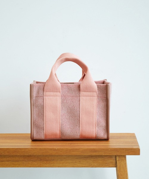 ROPE' PICNIC（ロペピクニック）の「ホースヘア風ミニスクエアトート＆ショルダーバッグ（トートバッグ・レディース・ピンク/グレー/ブラック系その他・FREE）」の3枚目の写真