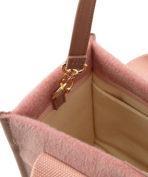 ROPE' PICNIC（ロペピクニック）の「ホースヘア風ミニスクエアトート＆ショルダーバッグ（トートバッグ・レディース・ピンク/グレー/ブラック系その他・FREE）」の13枚目の写真