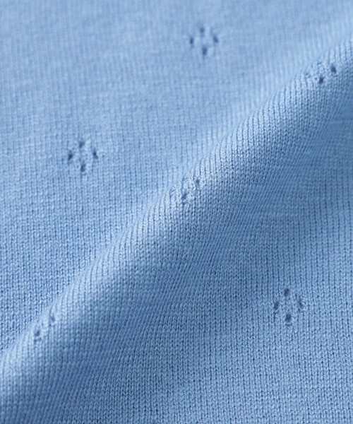 MACKINTOSH PHILOSOPHY（ﾏｯｷﾝﾄｯｼｭ ﾌｨﾛｿﾌｨｰ）の「ボリュームスリーブニットプルオーバー（ニット/セーター・レディース・ブルー/ホワイト系その他/ブラウン・38）」の12枚目の写真