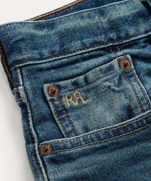 RRL（ダブル アール エル）の「ストレート レッグ フィット トンプソン ジーンズ（デニムパンツ・レディース・ブルー・25/26/27/28/29/24）」の9枚目の写真