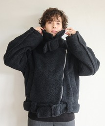 soduk スドーク multipleways boa jacket/black soduk（スドーク）の「boa riders jacket（ライダースジャケット