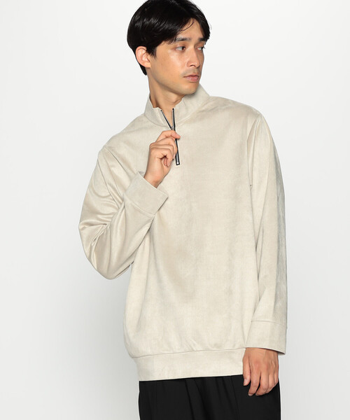 COMME CA ISM（コムサイズム）の「フェイクスエード ハーフジップ プルオーバー（スウェット・メンズ・ブルー/ブラック/グレー・M/L）」の18枚目の写真