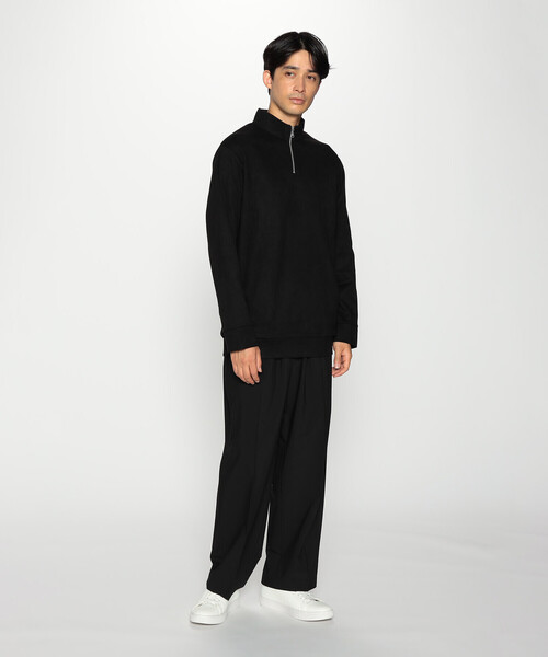 COMME CA ISM（コムサイズム）の「フェイクスエード ハーフジップ プルオーバー（スウェット・メンズ・ブルー/ブラック/グレー・M/L）」の17枚目の写真