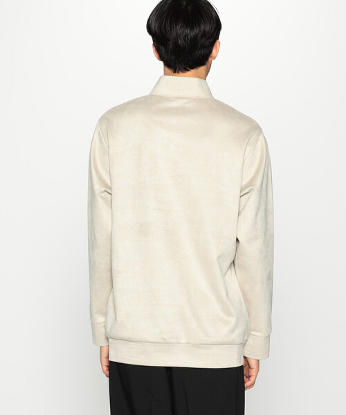 COMME CA ISM（コムサイズム）の「フェイクスエード ハーフジップ プルオーバー（スウェット・メンズ・ブルー/ブラック/グレー・M/L）」の10枚目の写真