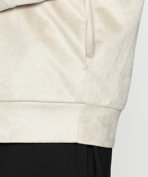 COMME CA ISM（コムサイズム）の「フェイクスエード ハーフジップ プルオーバー（スウェット・メンズ・ブルー/ブラック/グレー・M/L）」の6枚目の写真