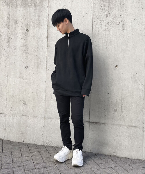 COMME CA ISM（コムサイズム）の「フェイクスエード ハーフジップ プルオーバー（スウェット・メンズ・ブルー/ブラック/グレー・M/L）」の21枚目の写真