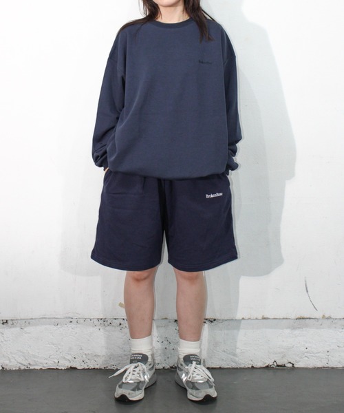BROKEN BASE(ブロークンベース)の「オーバーサイズ裾ドローコードロンT(Tシャツ/カットソー・メンズ・ネイビー/ブラック/グリーン/ブラウン・MEDIUM/LARGE)」の18枚目の写真