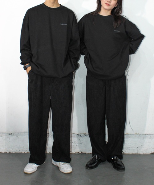 BROKEN BASE(ブロークンベース)の「オーバーサイズ裾ドローコードロンT(Tシャツ/カットソー・メンズ・ネイビー/ブラック/グリーン/ブラウン・MEDIUM/LARGE)」の5枚目の写真