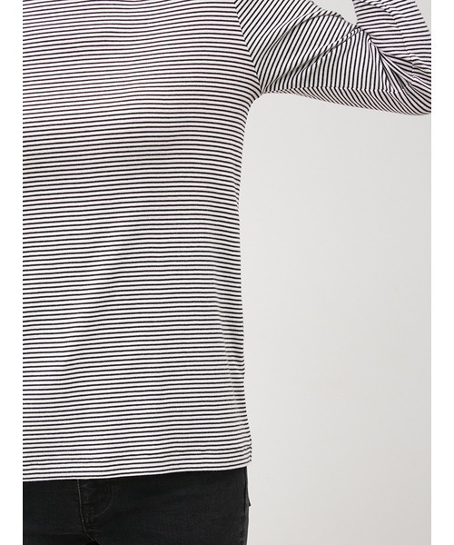 Mila Owen(ミラオーウェン)の「コンパクトロングスリーブプルオーバー(Tシャツ/カットソー・レディース・チャコールグレー/ホワイト/その他・0/1)」の10枚目の写真