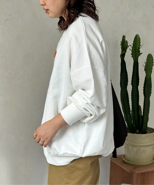 CPCM（シーピーシーエム）の「ワークアウトおじさん刺繍スウェット（スウェット・レディース・キナリ/オフホワイト/ブラック・FREE）」の7枚目の写真