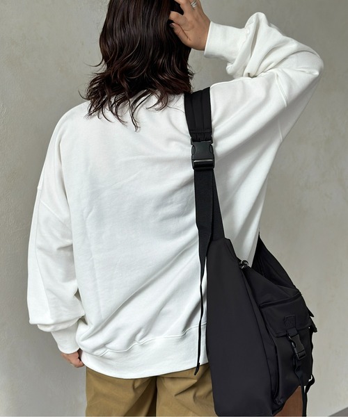 CPCM（シーピーシーエム）の「ワークアウトおじさん刺繍スウェット（スウェット・レディース・キナリ/オフホワイト/ブラック・FREE）」の9枚目の写真