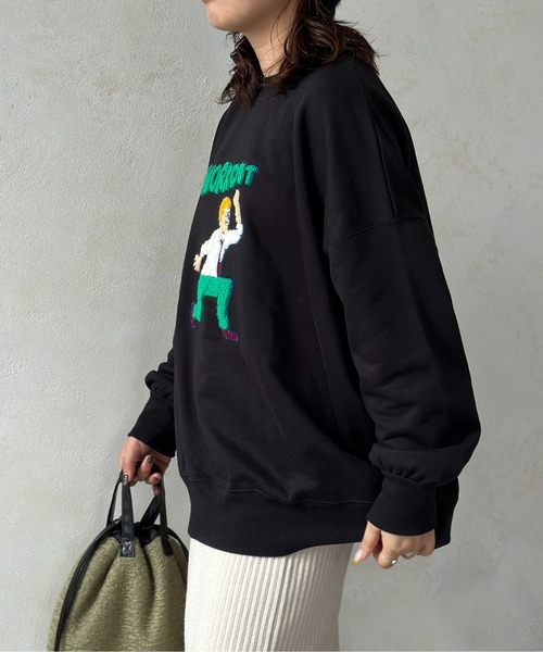 CPCM（シーピーシーエム）の「ワークアウトおじさん刺繍スウェット（スウェット・レディース・キナリ/オフホワイト/ブラック・FREE）」の19枚目の写真