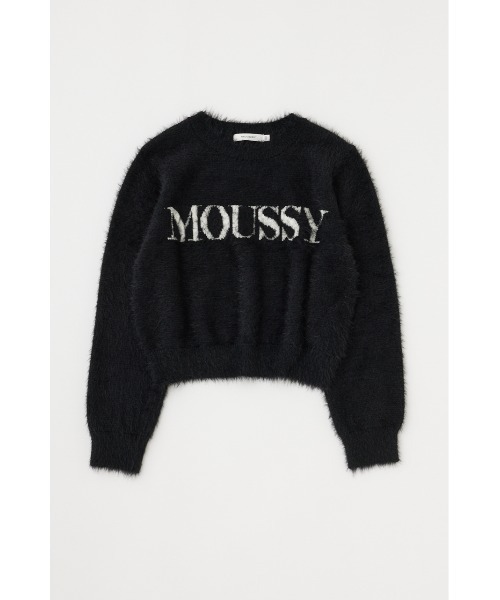 moussy シャギーロゴニット MOUSSY LOGO KNIT &frasl; シャギーマウジーロゴニット