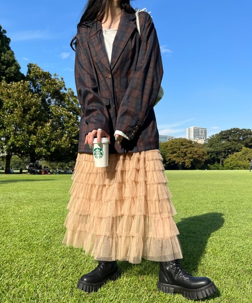 nemne store（ネンネストア）の「【低身長サイズあり/set up可能】テーラードジャケット（テーラードジャケット・レディース・ネイビー/ブラウン・SMALL/MEDIUM）」の8枚目の写真