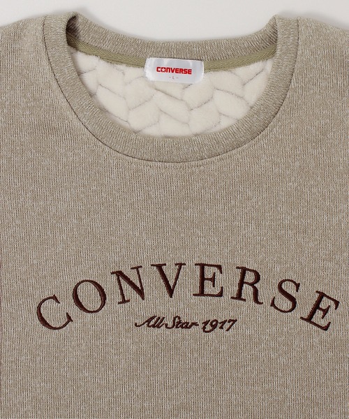 CONVERSE(コンバース)の「【CONVERSE/コンバース】ニットフリースクルーネックプルオーバー(スウェット・メンズ・ブラック/ホワイト系/ネイビー/杢グレー/グレイッシュベージュ/ブルーグリーン・L/LL/M)」の11枚目の写真