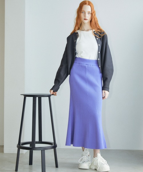 ELLEgirl（エルガール）の「ドルマンスウェットライクニットカーディガン【ELLEgirl/エル ガール】（カーディガン/ボレロ・レディース・チャコールグレー/ターコイズブルー/ブラック/ライトベージュ・FREE）」の19枚目の写真