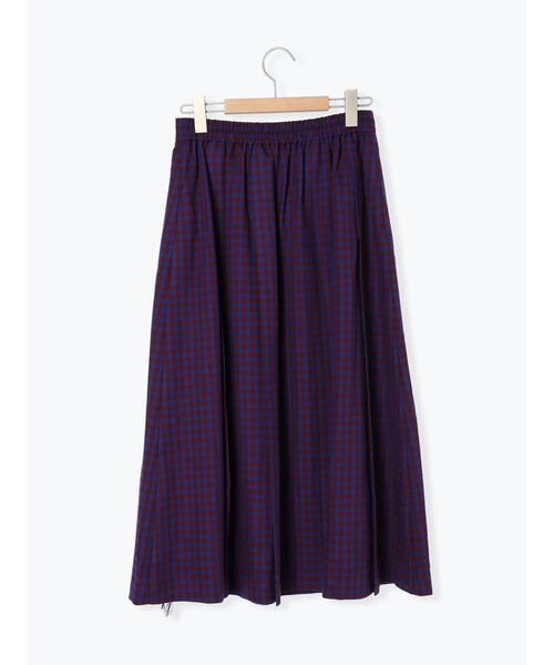 Samansa Mos2(サマンサ モスモス)の「【帯電防止】フリンジプリーツスカート(スカート・レディース・パープル/チャコールグレー/レッド/グリーン・F)」の21枚目の写真