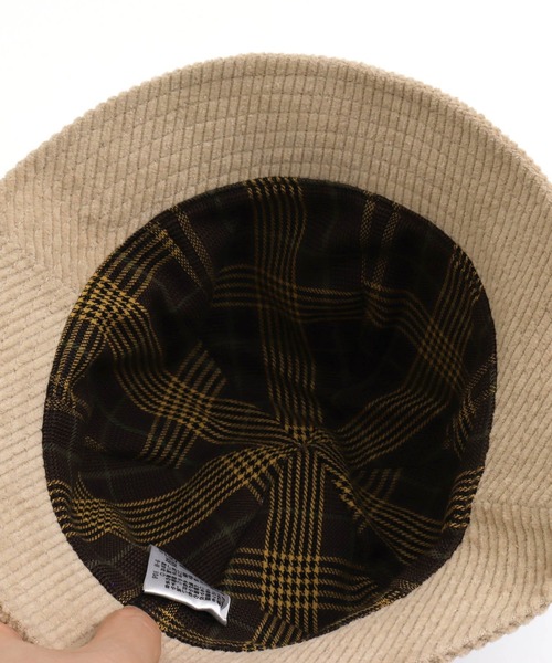 F.O.KIDS（エフオーキッズ）の「F.O.KIDS/エフオーキッズ 切替バケットハット ベルハット（ハット・キッズ・チェック/チャコール/ライトグレー・52/50）」の6枚目の写真