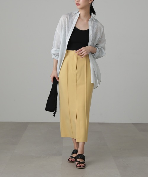 FREE'S MART（フリーズマート）の「◇テレコタンク（タンクトップ・レディース・ホワイト/ブラック/ベージュ・FREE）」の6枚目の写真