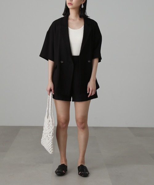 FREE'S MART（フリーズマート）の「◇テレコタンク（タンクトップ・レディース・ホワイト/ブラック/ベージュ・FREE）」の10枚目の写真