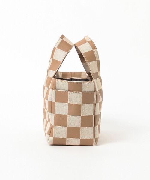 BEAMS BOY（ビームスボーイ）の「maturely / Square Tote（トートバッグ・レディース・ライトブラウン/ブルー・ONE SIZE）」の3枚目の写真