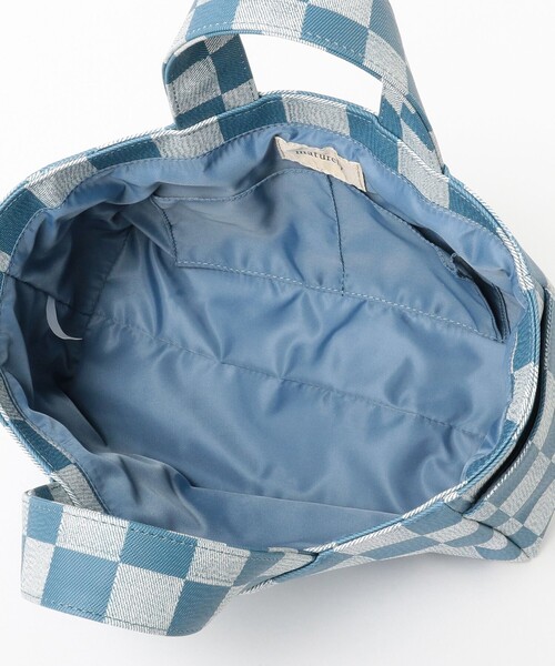 BEAMS BOY（ビームスボーイ）の「maturely / Square Tote（トートバッグ・レディース・ライトブラウン/ブルー・ONE SIZE）」の9枚目の写真