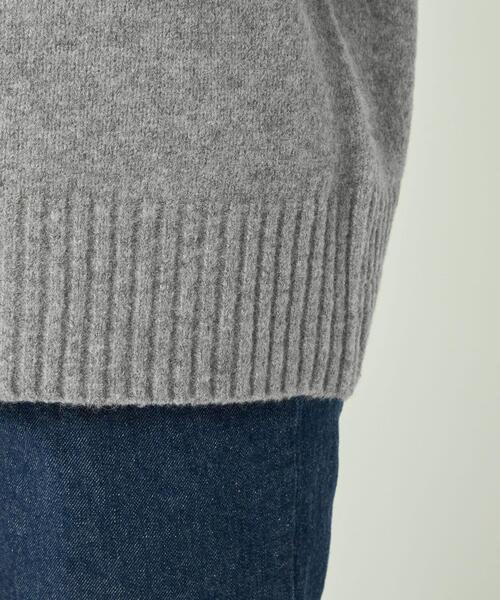 green label relaxing（グリーンレーベルリラクシング）の「【WEB限定】ハーフジップ プルオーバー ニット（ニット/セーター・レディース・オフホワイト/グレー/ブラック・FREE）」の20枚目の写真