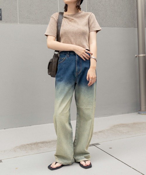 WEGO（ウィゴー）の「WEGO/【XS～豊富なサイズ展開！】ストレートデニムパンツ（デニムパンツ・レディース・インディゴブルー/ホワイト/ブラック系その他/ライトインディゴブルー/ブラック/コバルトブルー/ブルー系1/ブラック系1/その他1・X-SMALL/MEDIUM/SMALL/LARGE）」の12枚目の写真