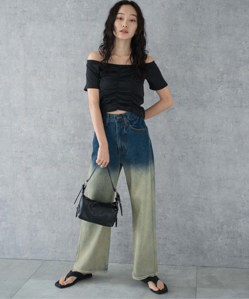 WEGO（ウィゴー）の「WEGO/【XS～豊富なサイズ展開！】ストレートデニムパンツ（デニムパンツ・レディース・インディゴブルー/ホワイト/ブラック系その他/ライトインディゴブルー/ブラック/コバルトブルー/ブルー系1/ブラック系1/その他1・X-SMALL/MEDIUM/SMALL/LARGE）」の20枚目の写真