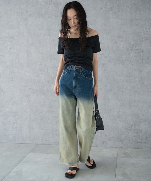 WEGO（ウィゴー）の「WEGO/【XS～豊富なサイズ展開！】ストレートデニムパンツ（デニムパンツ・レディース・インディゴブルー/ホワイト/ブラック系その他/ライトインディゴブルー/ブラック/コバルトブルー/ブルー系1/ブラック系1/その他1・X-SMALL/MEDIUM/SMALL/LARGE）」の21枚目の写真