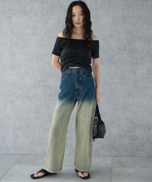 WEGO（ウィゴー）の「WEGO/【XS～豊富なサイズ展開！】ストレートデニムパンツ（デニムパンツ・レディース・インディゴブルー/ホワイト/ブラック系その他/ライトインディゴブルー/ブラック/コバルトブルー/ブルー系1/ブラック系1/その他1・X-SMALL/MEDIUM/SMALL/LARGE）」の15枚目の写真