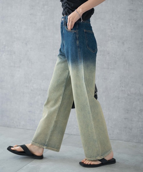 WEGO（ウィゴー）の「WEGO/【XS～豊富なサイズ展開！】ストレートデニムパンツ（デニムパンツ・レディース・インディゴブルー/ホワイト/ブラック系その他/ライトインディゴブルー/ブラック/コバルトブルー/ブルー系1/ブラック系1/その他1・X-SMALL/MEDIUM/SMALL/LARGE）」の17枚目の写真