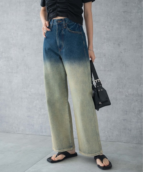 WEGO（ウィゴー）の「WEGO/【XS～豊富なサイズ展開！】ストレートデニムパンツ（デニムパンツ・レディース・インディゴブルー/ホワイト/ブラック系その他/ライトインディゴブルー/ブラック/コバルトブルー/ブルー系1/ブラック系1/その他1・X-SMALL/MEDIUM/SMALL/LARGE）」の16枚目の写真