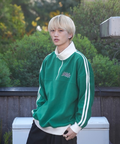 セール】【SAVIER/サビアー】【ZOZOTOWN限定】ハーフジップフリース