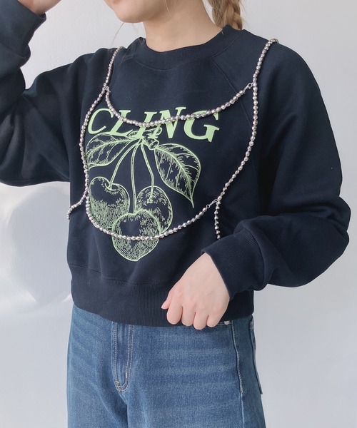 AS KNOW AS plus(アズノゥアズプラス)の「◎アソートビーズハーネス(サスペンダー・レディース・シルバー/ホワイト/ブラック・FREE)」の3枚目の写真